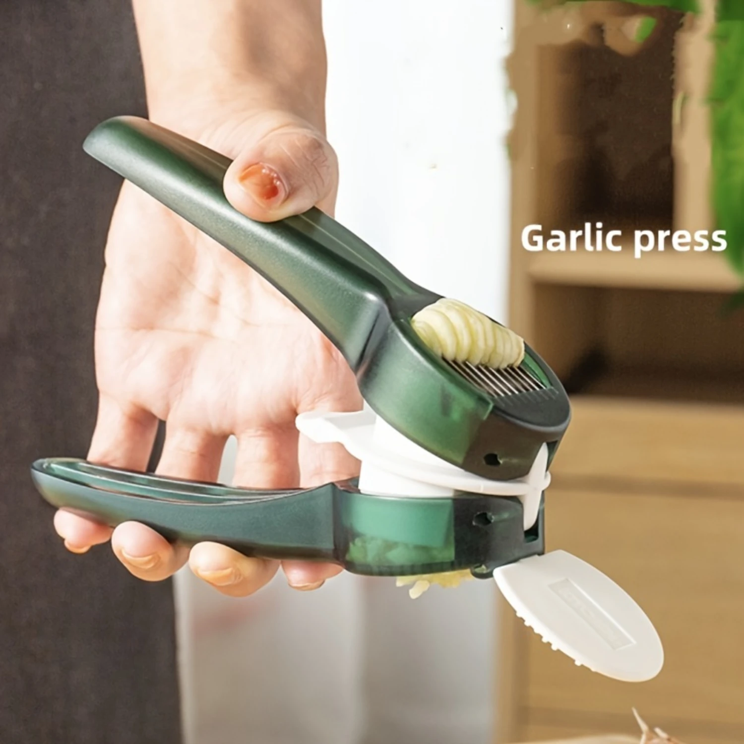 1pc, Garlic Press, Multifunctional Garlic Press, Garlic Mincer, Washable Garlic Crusher, Kitchen Garlic Chopper, Ginger Squeezer