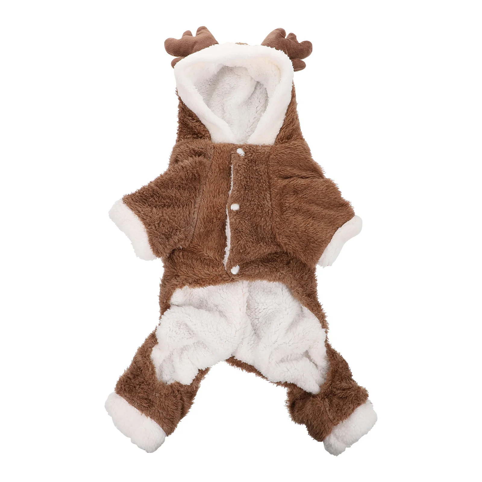 

1Pcs Dog Four Legs Clothes Breathable Warm Puppy Winter Clothes Elk Antlers Design Outdoor Xmas Pet Outfit Pet Outfit