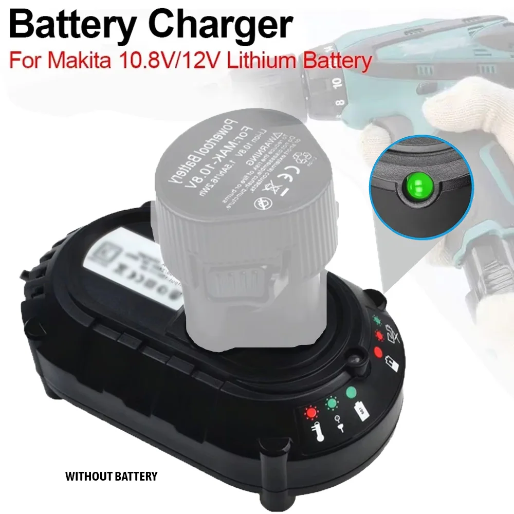 

Charger for Makita BL1013 BL1014 10.8V-12V Li-ion Batteries DC10WA Electrical Drill Screwdriver Tools Power Supply Charger