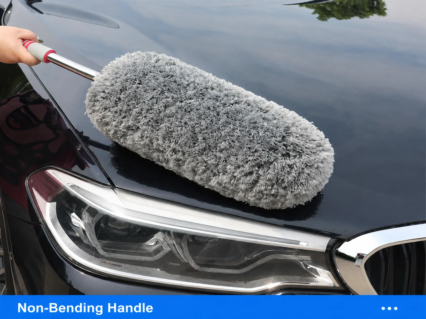Professioneller Auto-Staubwedel Mikrofaser-Reinigungsbürste Teleskopischer Langer Griff Auto-Waschmop Kratzfreier Auto-Detailing Staubentferner – Detail 9