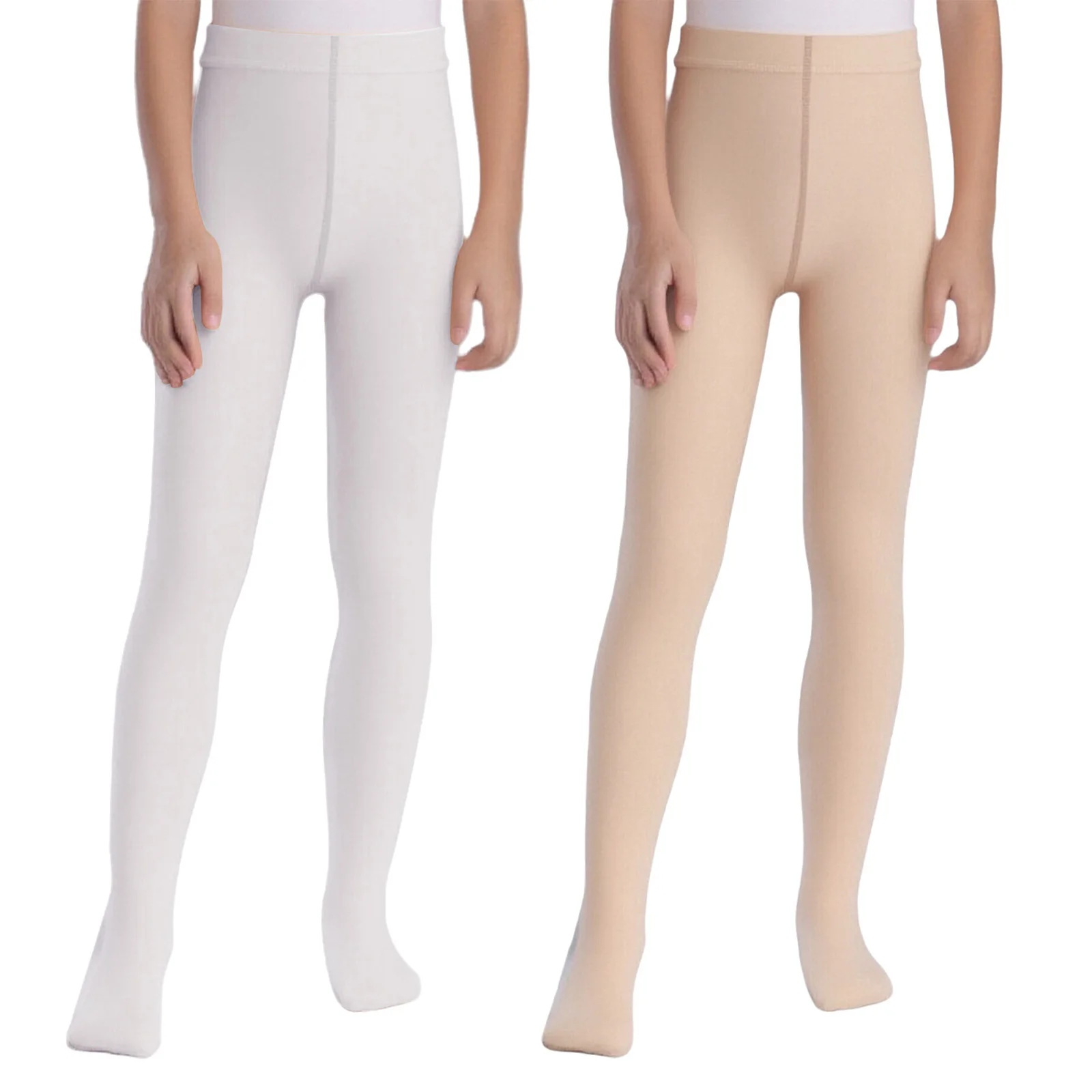 

2Pcs/Set Girls Ballet Dance Tights High Stretchy Pantyhose Stockings Moisture-Wicking Footed Leggings for Gymnastics Practice