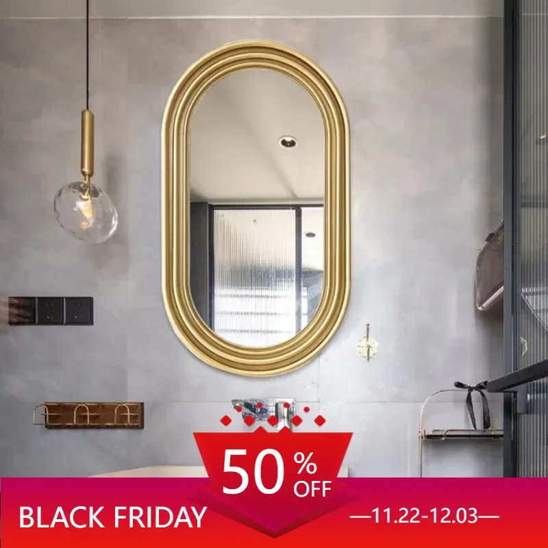 Wall Interior Bedroom Decorative Mirrors Luxury Retro House Decorative Mirrors Room Korean Espejos Aesthetic Deco Home YN50DM