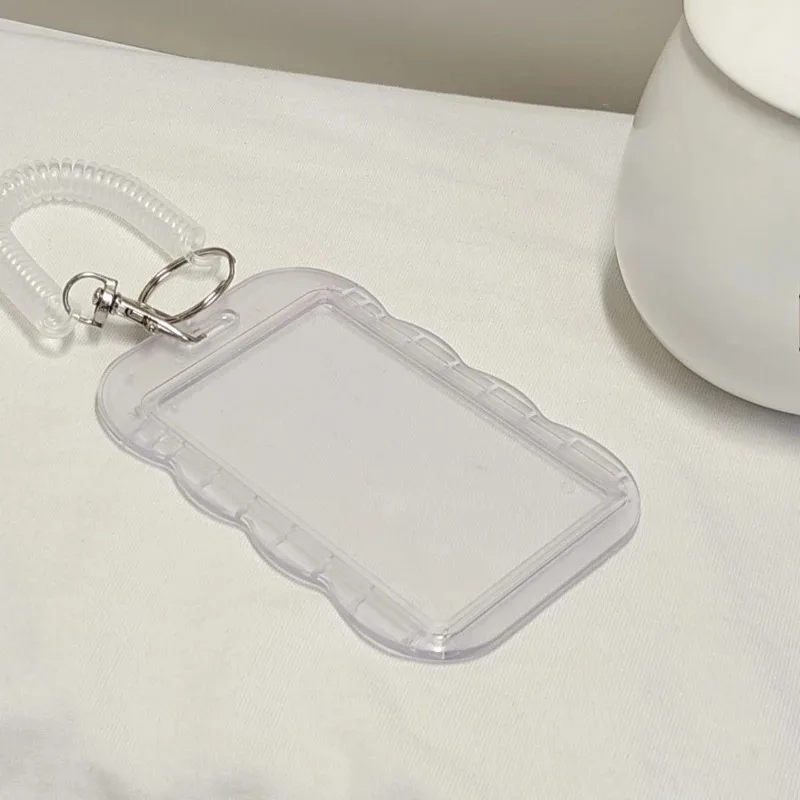 Porte-carte Photo porte-clés INS Ins idole porte-carte Photo décoratif étudiant ID porte-Badge filles manches de carte