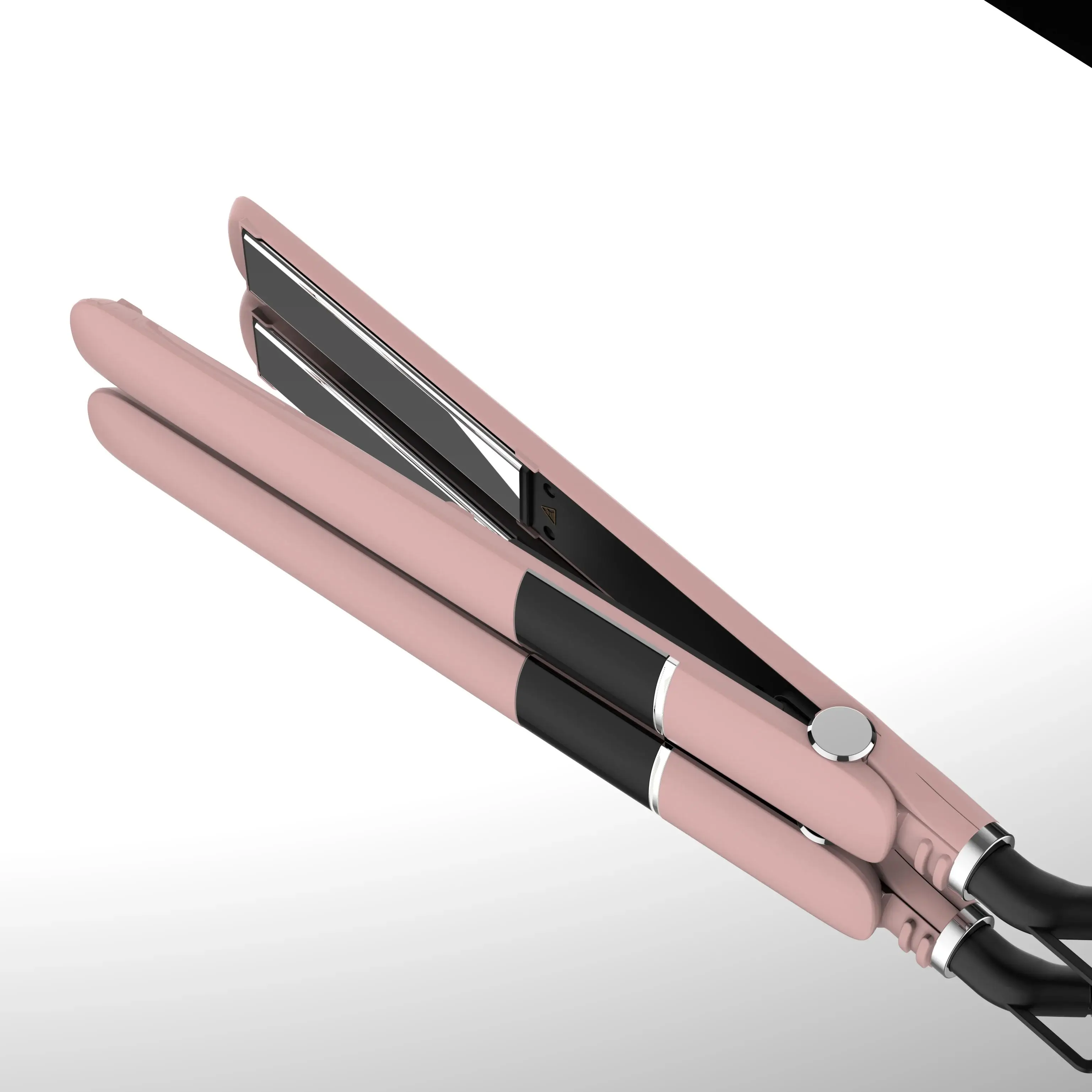 

PRITECH Титановый утюг, регулируемая температура (290-450 ° F), пластина 1 дюйм, выпрямитель для волос/ролик, розовый