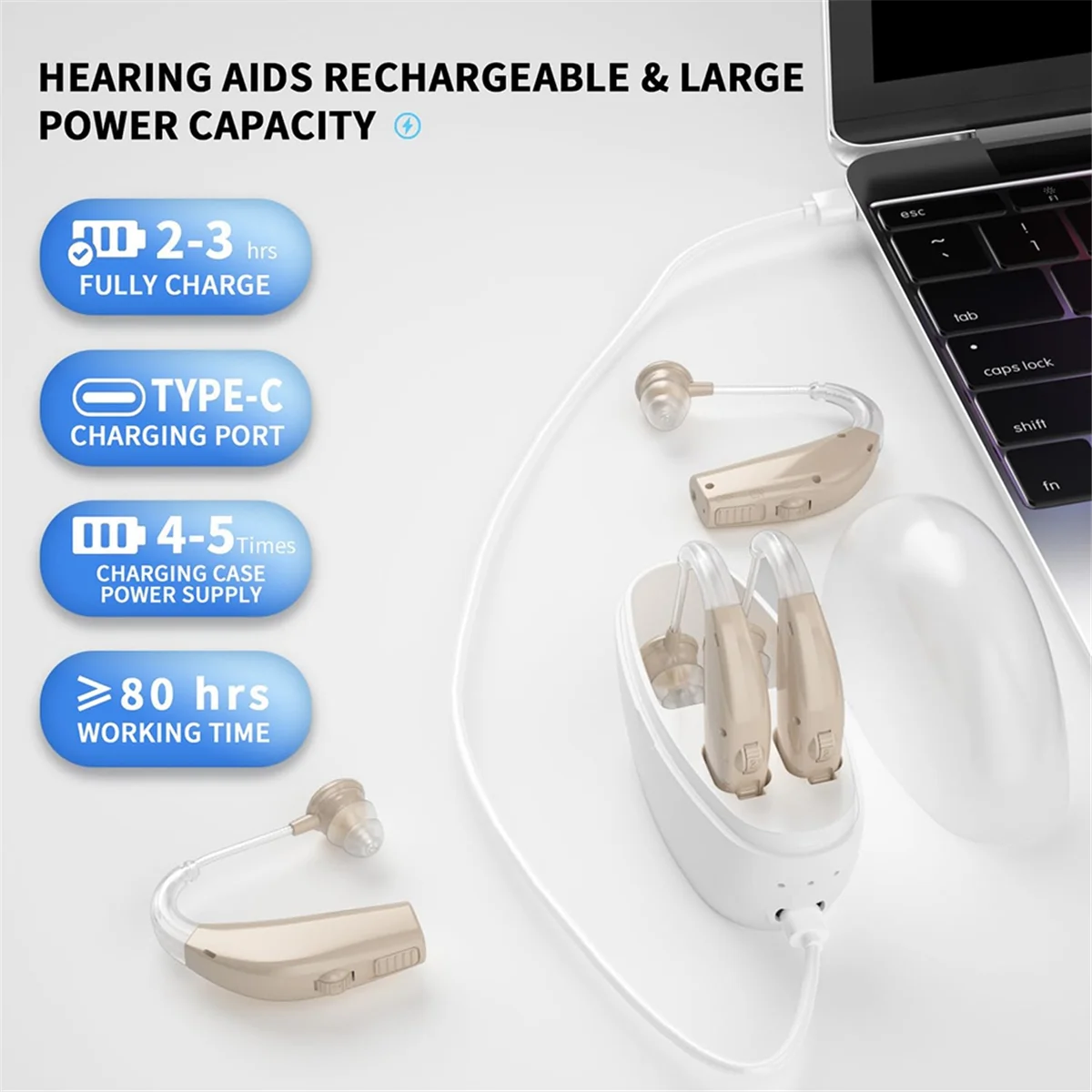 

B43C Elderly Loudspeaker Headphones Walkman Rechargeable Noise Reduction Suitable for the Elderly