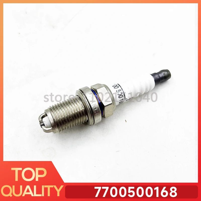 New 4pcs 7700500168 Normal Spark Plug for RENAULT SANDERO STEPWAY LOGAN THALIA TWINGO Clio II Kangoo 1.2L 1.4L 1.6L 1997-2001