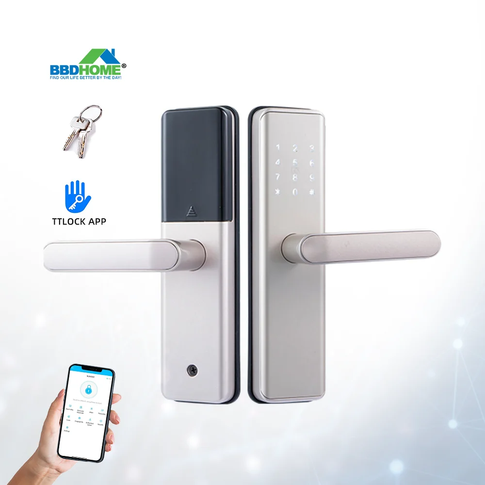 BBDHOME Factory Direct Sales Electronic Keyless Digital Deadbolt Door Lock Ble Ttlock App Smart Home Door Lock