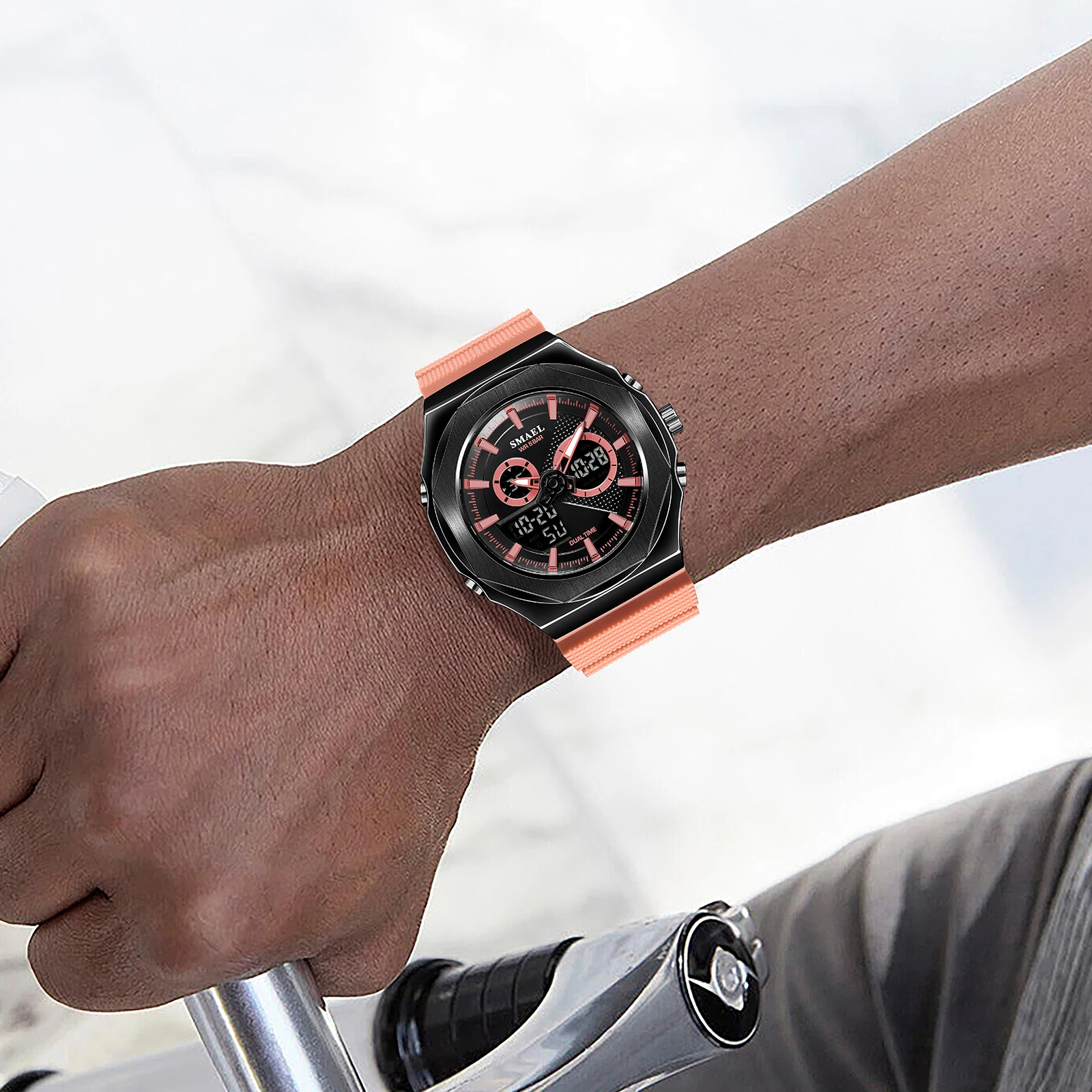 Women Sport Watches Quartz Wristwatchesk Girls Watches  Dual Tiem 50M Waterproof Watches Female 8102 Shockproof Sports Watches