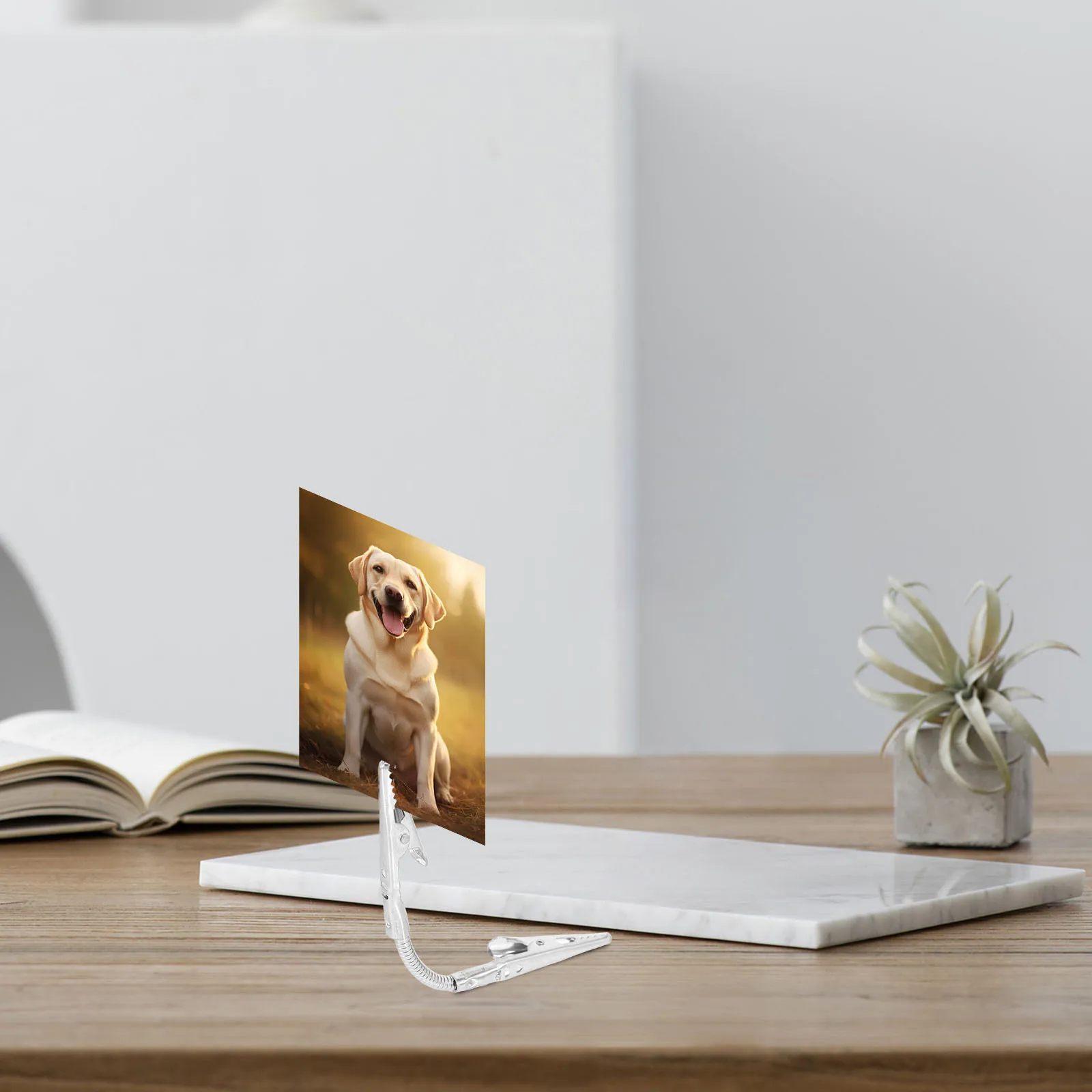 

4pcs Creative Double Head Clips Bendable Hose Memo Clip Holder Stand For Photo Note Card Display Table Number Price Tag