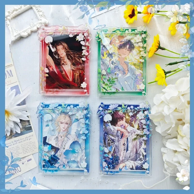 Jasmine Wind Chime Acrylic Display Stand & Frame, Multi-Function Card Holder for Small Photo Cards, Postcard Goods Display