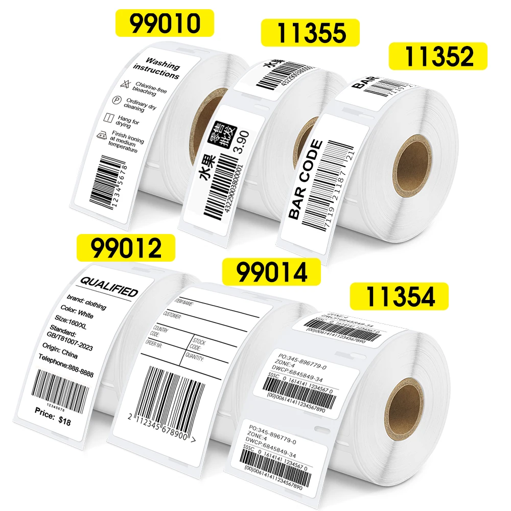 Compatible Dymo LW Labels 99010 99012 99014 11352 11354 11355 for Dymo Labelwriter Printer LW450 LW330 LW400 300 Thermal Printer