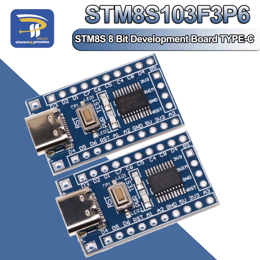STM8S003F3P6 STM8S103F3P6 płyta systemowa TYPE-C STM8S STM8 płytka rozwojowa minimalna płyta główna dla Arduino STM zestaw do samodzielnego montażu