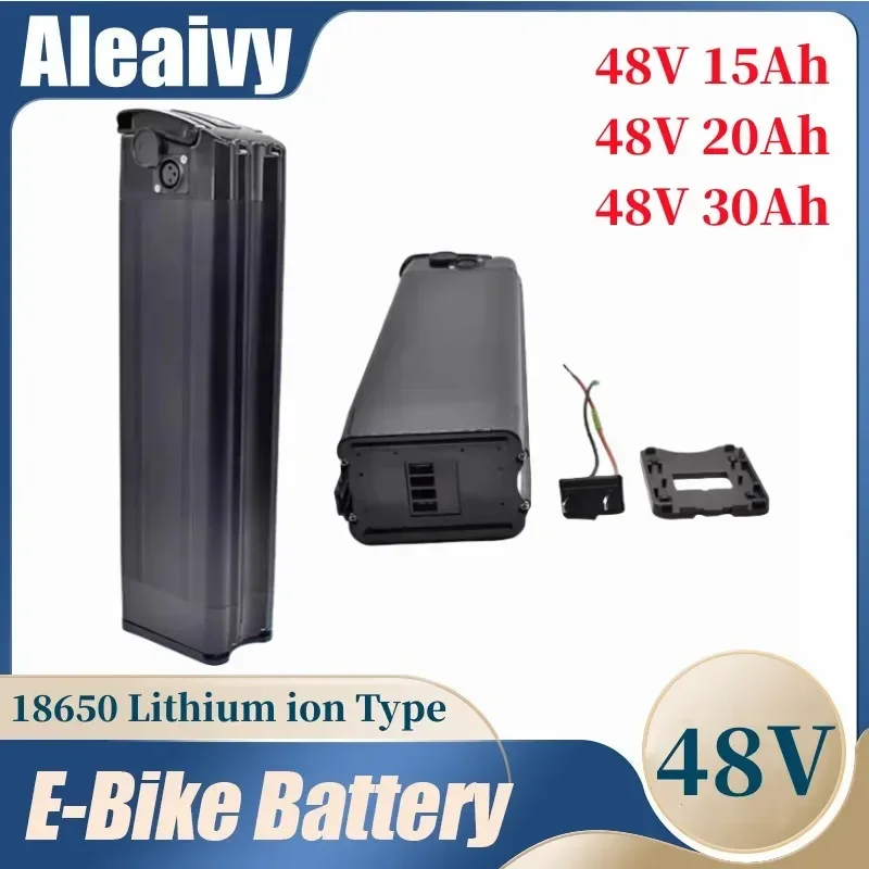 48V 30Ah 18650 Rechargeable Lithium Battery w/ BMS Compatible with Silverfish 250W - 1000W Bafang Motor Kit 2A Charger Included
