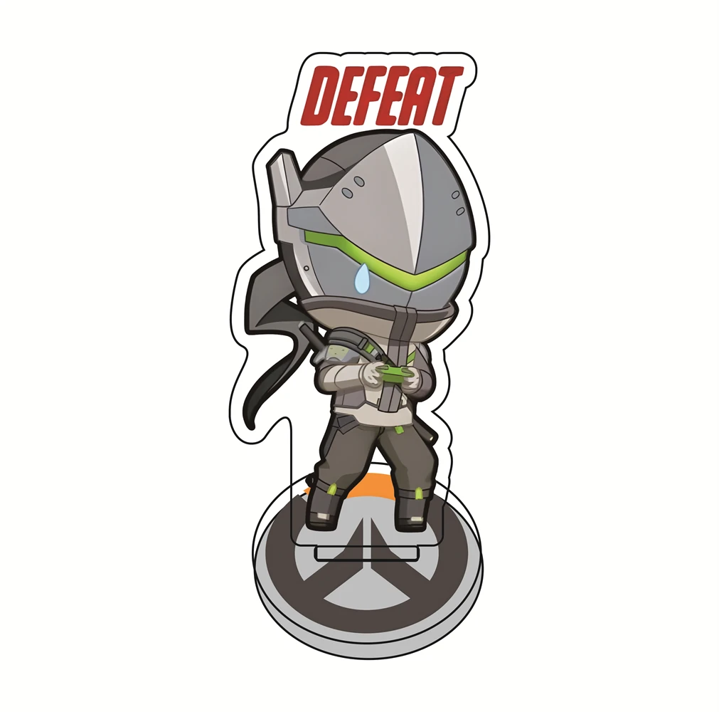 Overwatch 2 10cm Acrylic Stand Figures Zenyatta , McCree & D.Va Game Collectible Merchandise Desktop Decoration Fan Gift view 4