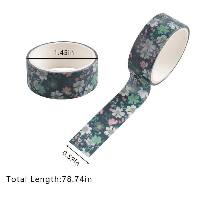 24 teile/los farbig bedruckte florale festliche Papier band Set Scrap booking kawaii Aufkleber Dekoration Masking Tape Briefpapier