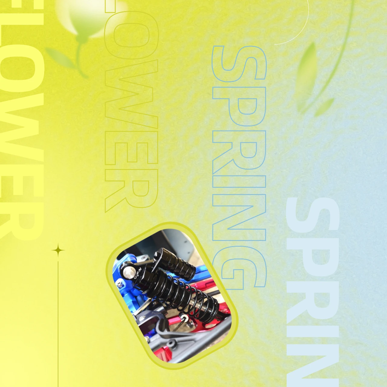 GPM アルミフロント L 字型ショック 132mm アップグレード LOSI 1/6 スーパーバハレイレーシングカーパーツ用