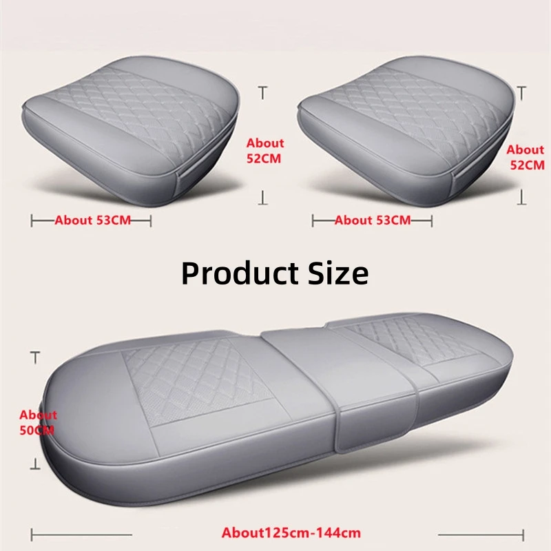 Universal Car Seat Cover Breathable PU Leather Front/rear Anti-slip Seat Cushions Four Seasons Car Seat Protector Accessories