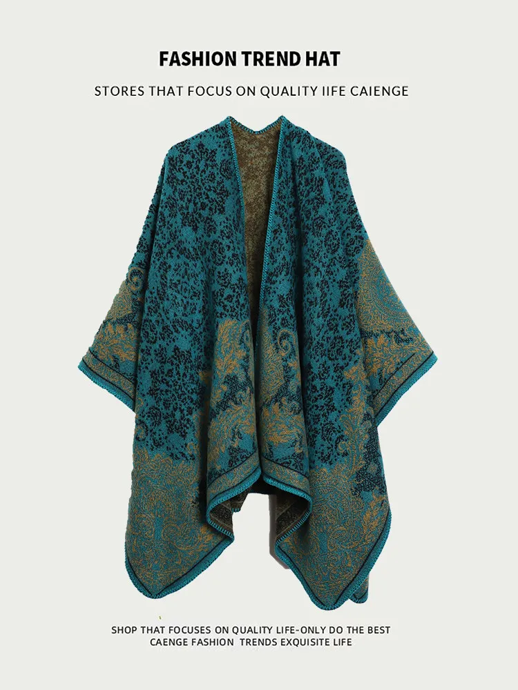 Winter Luxury Brand Plaid Cashmere Women Oversized Blanket Holiday Wrap Warm Wool Scarf Women Pashmina Shawls and Scarves D892