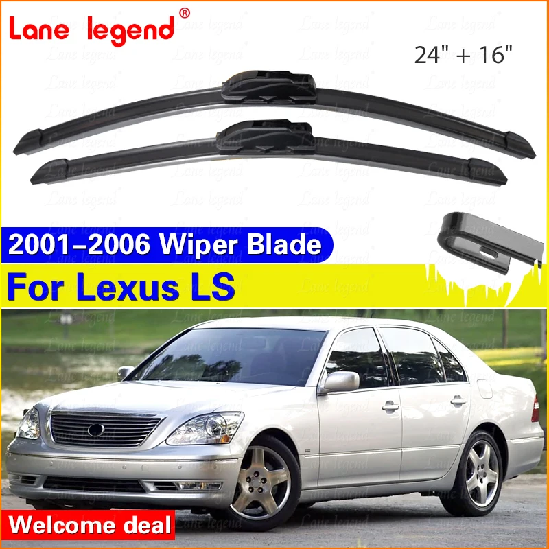 

Car Wiper Blades For Lexus LS XF30 LS430 2001-2006 Windshield Windscreen Front Window Blades 24"+16" Car Accessories