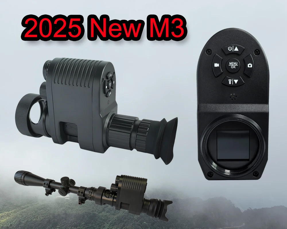 

Outdoor night vision device, aluminum alloy material HD720P video recording function and 5x zoom, outdoor hunting sight