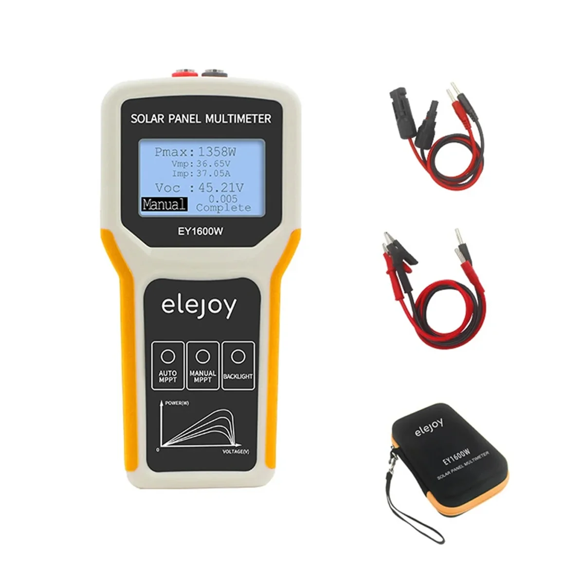 ELEJOY EY1600W Panel fotowoltaiczny multimetr Panel słoneczny MPPT Tester napięcie prądu miernik testowy zasilania wielometrowy