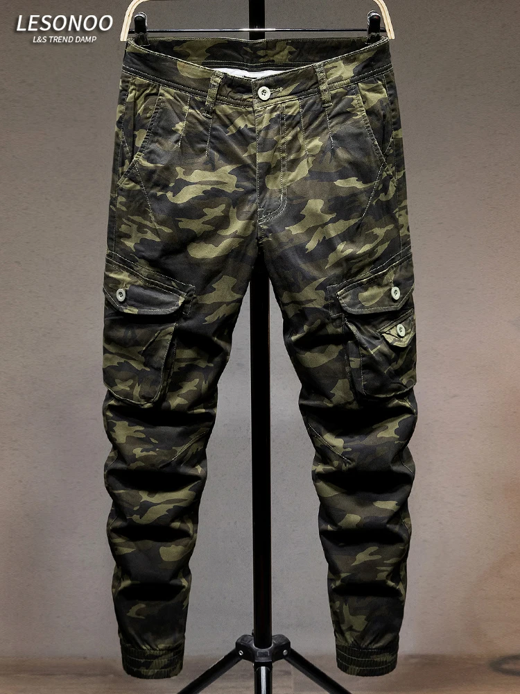 

Модные камуфляжные рабочие брюки для мужчин, облегающие, повседневные, эластичные, свободные, молодежные, длинные брюки с карманами