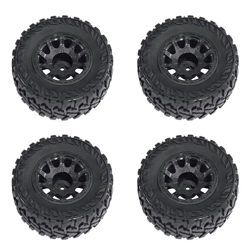 Pro Universal RC Monster Truck Tires With Built-In Foam- Works For Weili Meijiaxin Haiboxing 1/12 And 1/14 Models