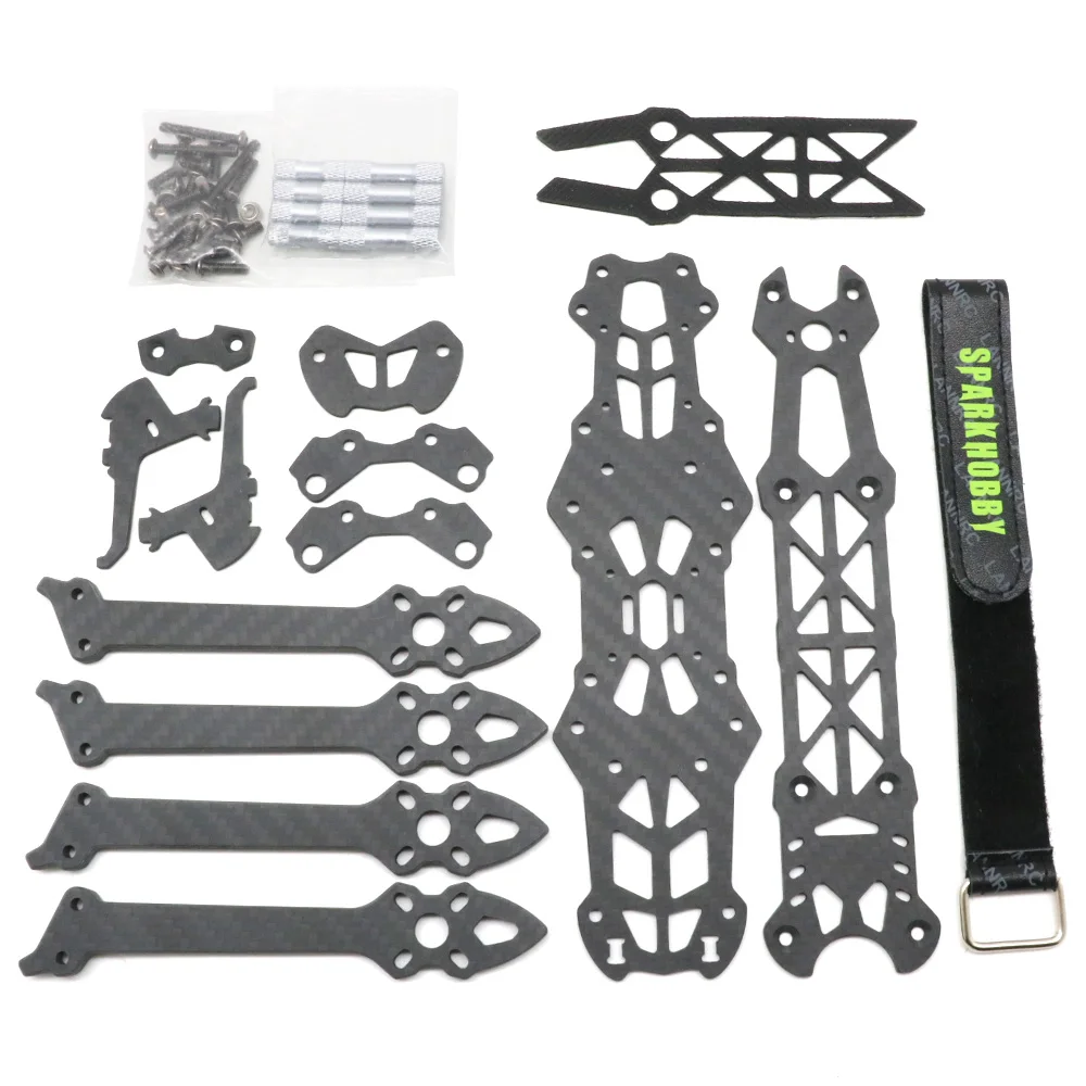 Mark4 7Inch Koolstofvezel Frame 295Mm Armdikte 5Mm Voor Mark4 Fpv Racing Drone Quadcopter Freestyle Frame Kit