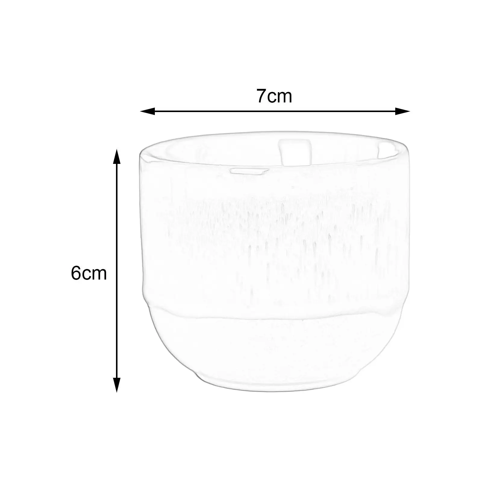 Ceramic Tea Cups Traditional Mug Handleless Porcelain Cup Coffee Set for Tea Ceremony and Daily Use
