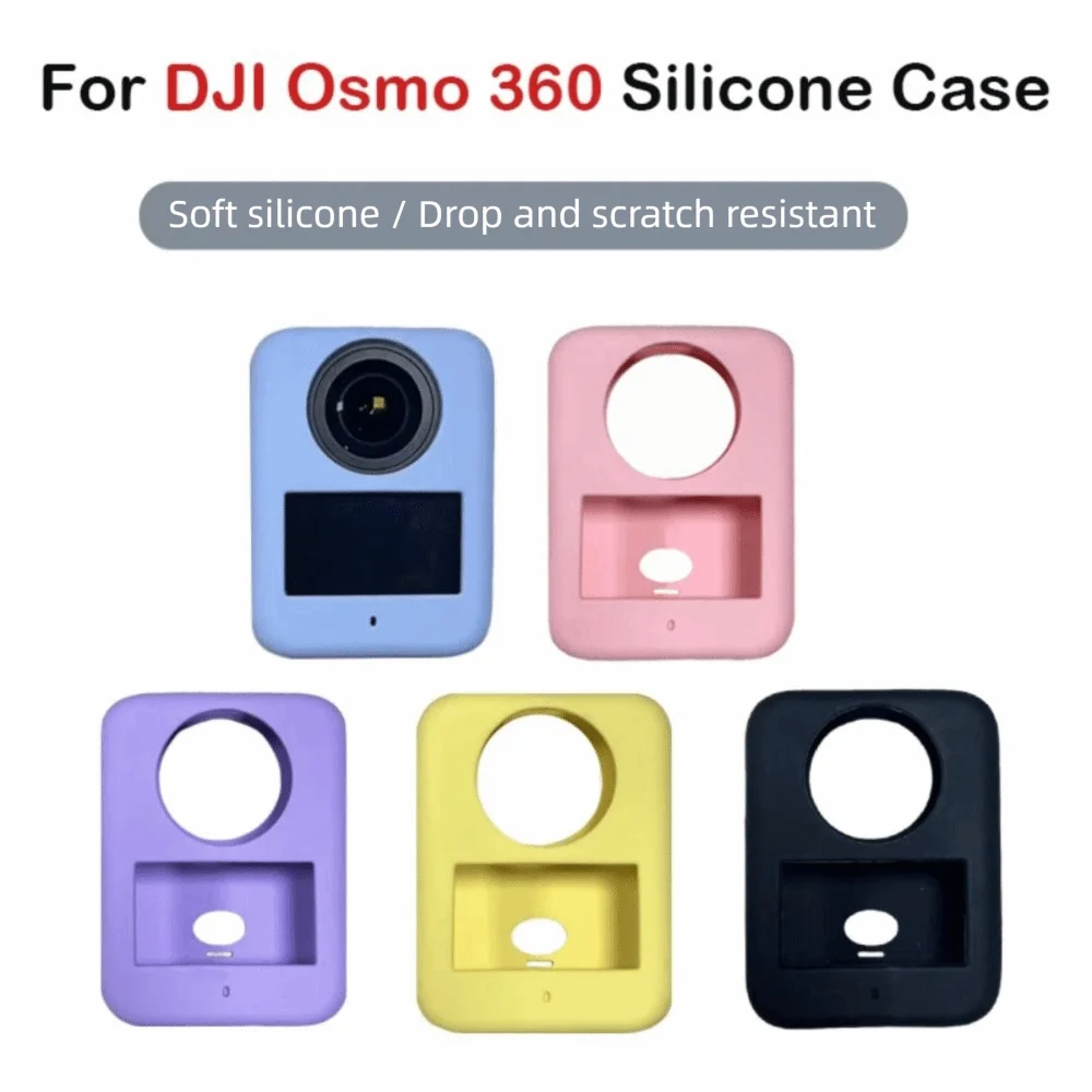 Silicone Protective Case Shockproof Full Coverage Body Protector Cover Anti-scratch Soft Sleeve for DJI Osmo 360