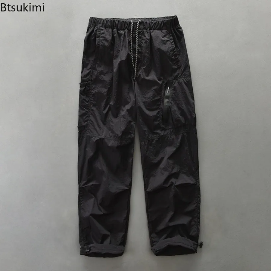 Vintage Hip Hop Streetwear Men's Camouflage Wide Leg Cargo Pants Loose-fit Big Pocket Casual Pants for Men Sweatpants Autumn New