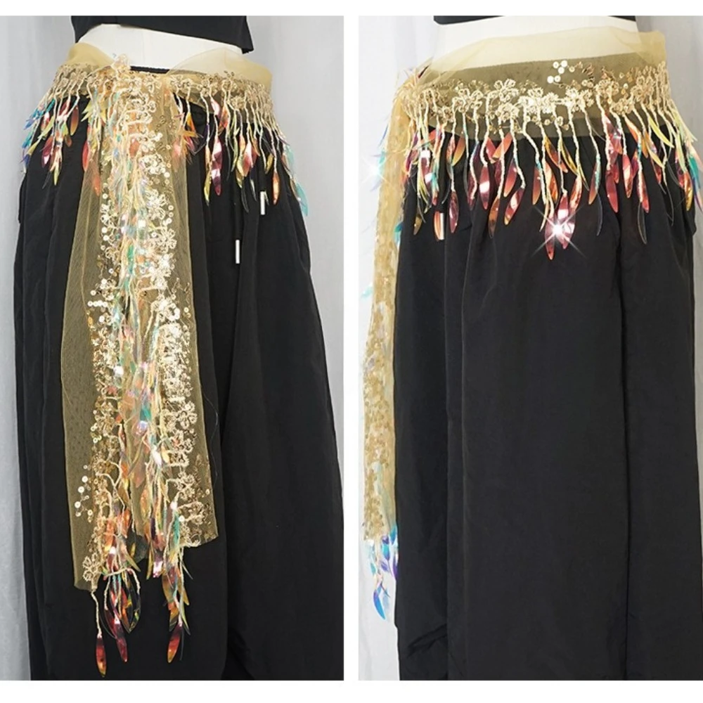 إمرأة ملابس رقص الجاز وشاح الورك الترتر شرابة الدانتيل متابعة الرقص الشرقي اكسسوارات ارتداء حزام أحزمة وسط شرقية الأوشحة الورك