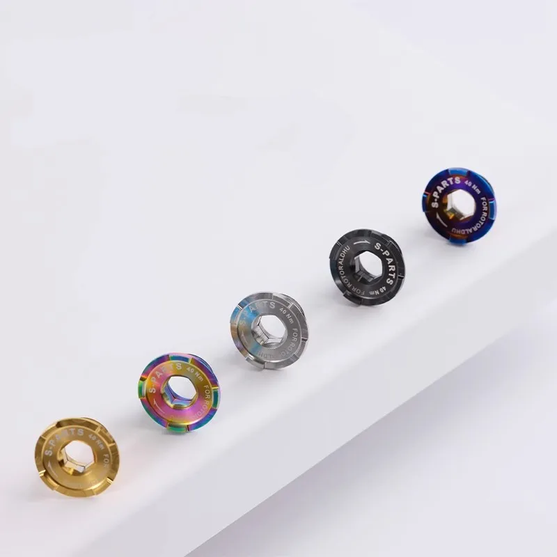 AliExpress s-parts Bicycle carbon fiber crank titanium dust cover screw for ROTOR ALDHU crank screw m16 m19 m22 axis