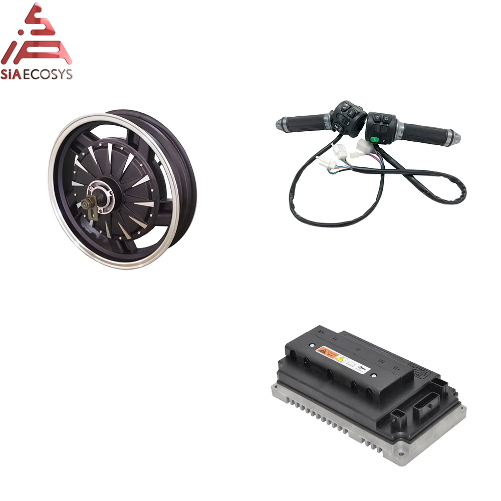 

QS MOTOR 16X3.5inch 3000W V1.2 72V 90kph Electric Motorcycle Hub Motor Kits Electric Power Train With Motor Controller