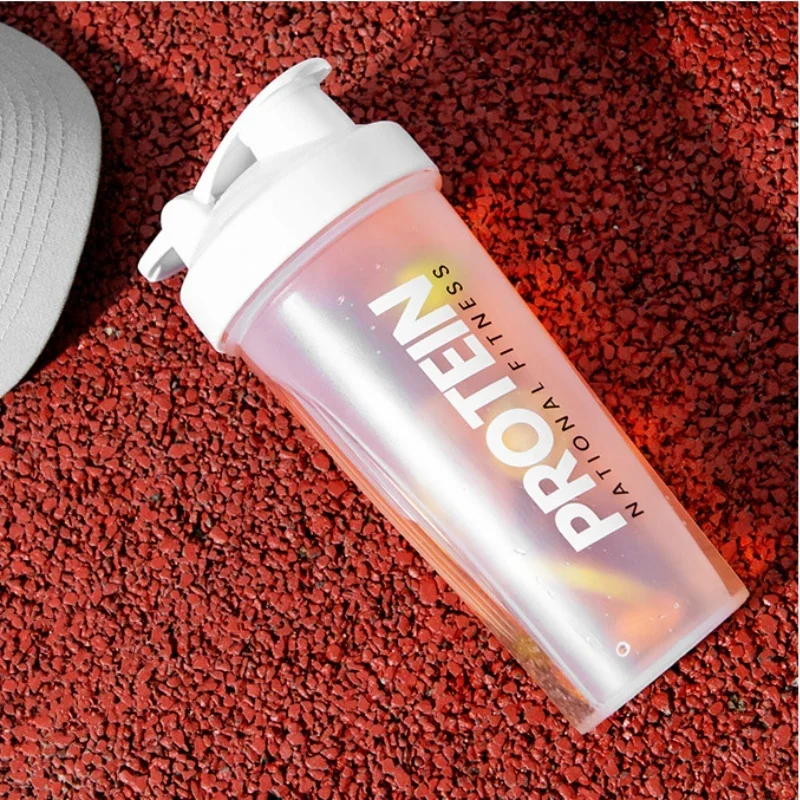 Shaker Bottles Gym Sports Protein Powder Mixing Bottle Outdoor Portable Leak Proof Plastic Cup Drinkware