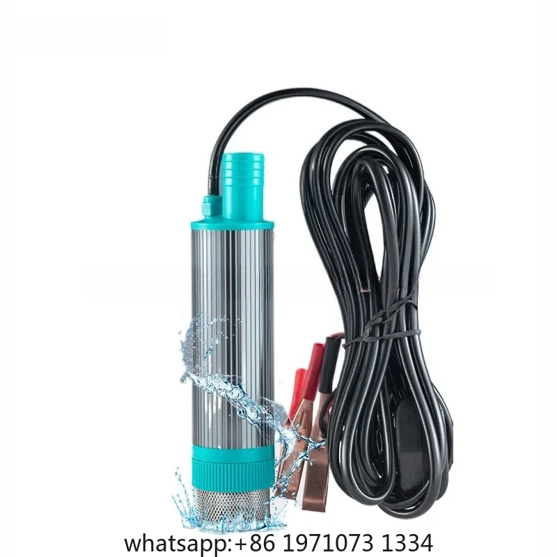 38mm 12V 24V Portable Mini Electric Car Pump For Pumping Diesel Oil Water Transfer Pump Camping Fishing Submersible Pump 30L/min