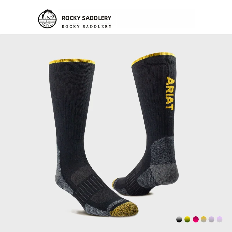 Calcetines Largos de Equitación Ariat para Hombre, Calcetines para Montar a Caballo 8111035 Sin Marca Registrada