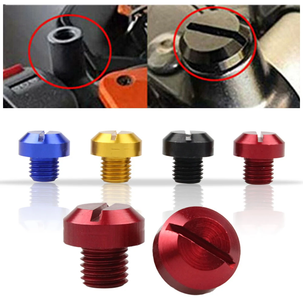 2 sztuk M10 antykorozyjne motocykl CNC aluminium lusterko wsteczne zatyczki do otworów śruby uchwyt na lusterko wsteczne akcesoria motocyklowe