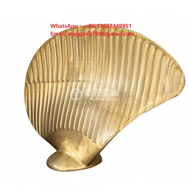 Large Custom-Machined Stainless Steel Marine Propulsion System Blade Thrust Propeller Blade for Extreme Seawater Environments