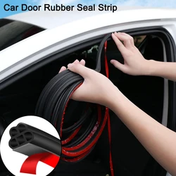 Car Door Seals Double-Layer Auto Weatherstrips Soundproof Rubber Sealing Strip For Ford focus 1 2 3 fiesta mondeo ecosport kuga
