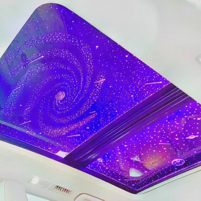 Hot selling：Car Remodeling Decorative Auto Interior Ambient Light Full Sky Star Roof Atmosphere Light Panoramic Sunroof Star Fil