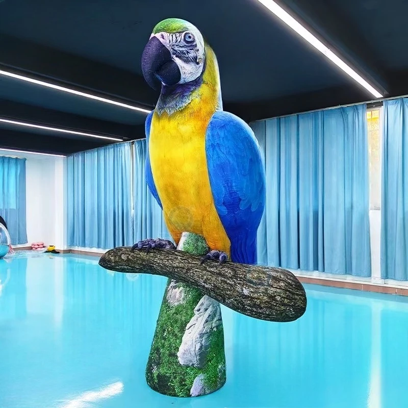 

Fashion event decoration 3m large inflatable parrot air model for advertising theme parks and commercial use