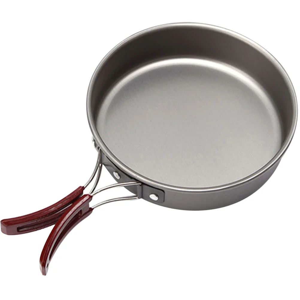 

Professional Non-Stick Camping Skillet Large Capacity Aluminum Alloy Frying Pan for Outdoor Cooking Multi-Function Reusable Egg