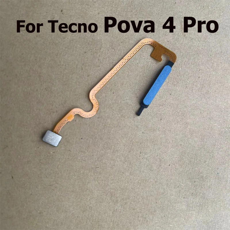 New For Tecno Pova 4 Pro Fingerprint Sensor Touch ID Scanner Connector Home Button Menu Flex Cable