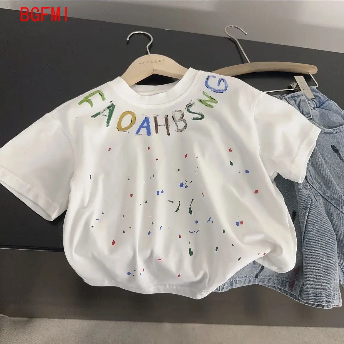 Baby Boys Summer Sportswear.Suit 2026 New Children Streetwear kid Boy Short Sleeve T Shirt + Denim Shorts 2PCS Set Outfits 2-10Y