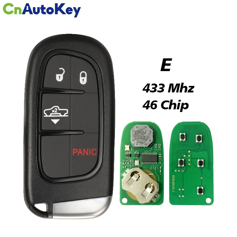 CN087059 FCC GQ4-54T 46 Chip 433Mhz Remote Pickup Car Key For Dodge Ram 1500 2500 3500 2014-2018 Keyless 2/3/4/5 Button No Logo