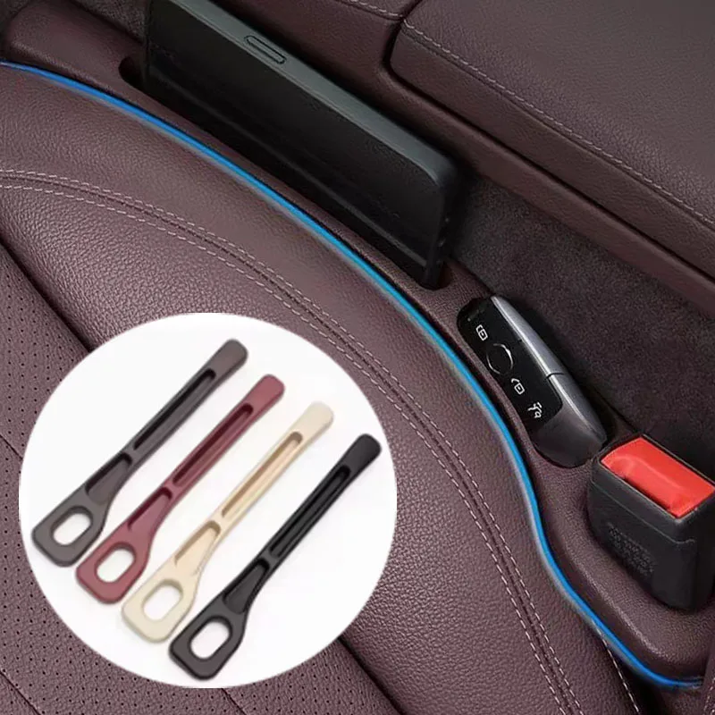 

2pcs Universal Car Seat Gap Plug Strip Side Seam Car Gap Filler Leak Proof Seat Gap Storage Organizer Interior Decoration