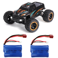 HBX 16889 Two Battery 1/16 2.4G 4WD 45km/h Brushless RC Car LED Light Full Proportional Off-Road Truck RTR Mode