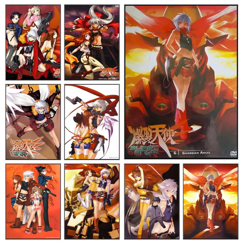 Action Anime Burst Angel Poster Trendy Aesthetic Wall Decor for Dorm & Bedroom