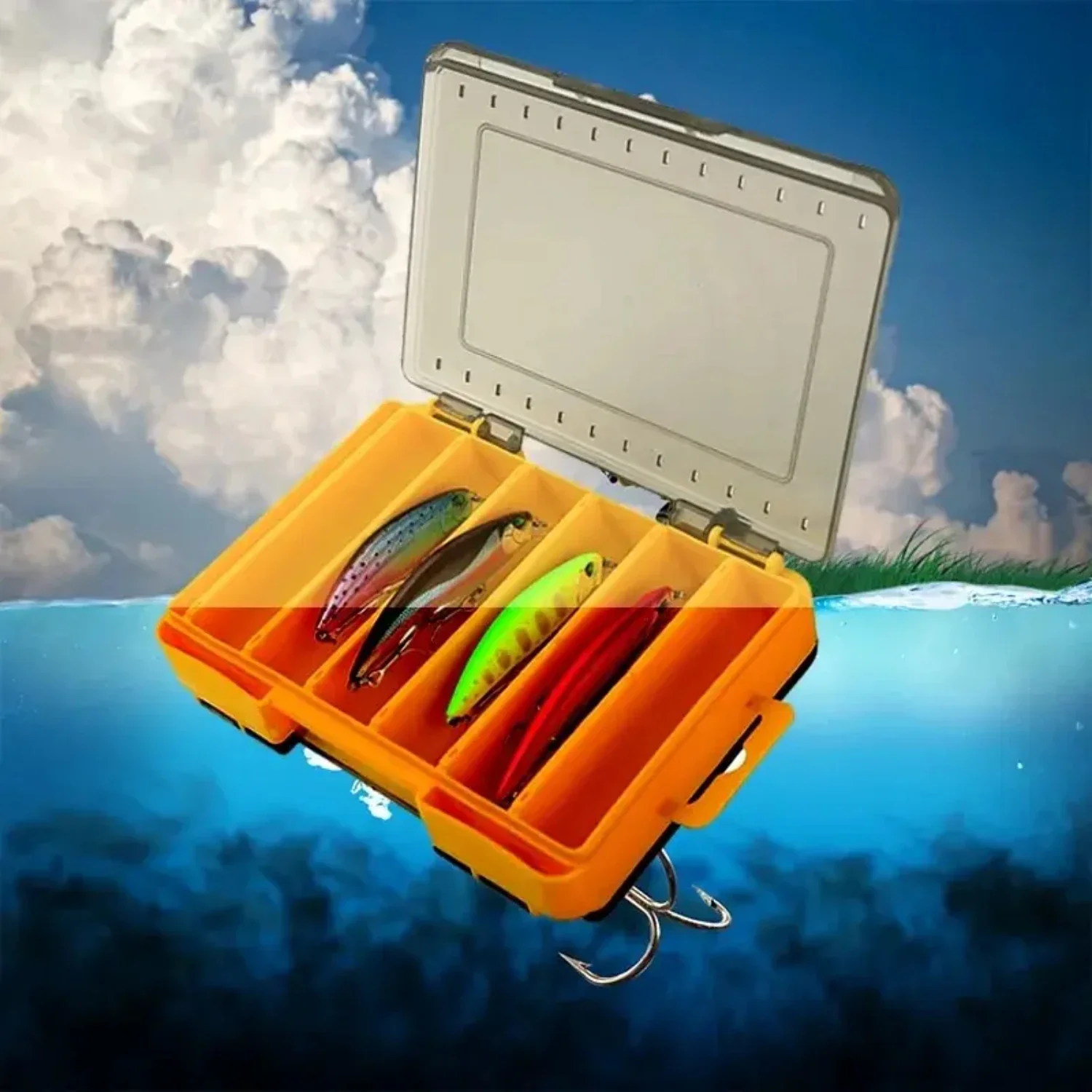 12 Compartments Fishing Box Outdoor Portable Double Sided Lure Bait Organization Multi Functional High Quality Fishing Tool Box